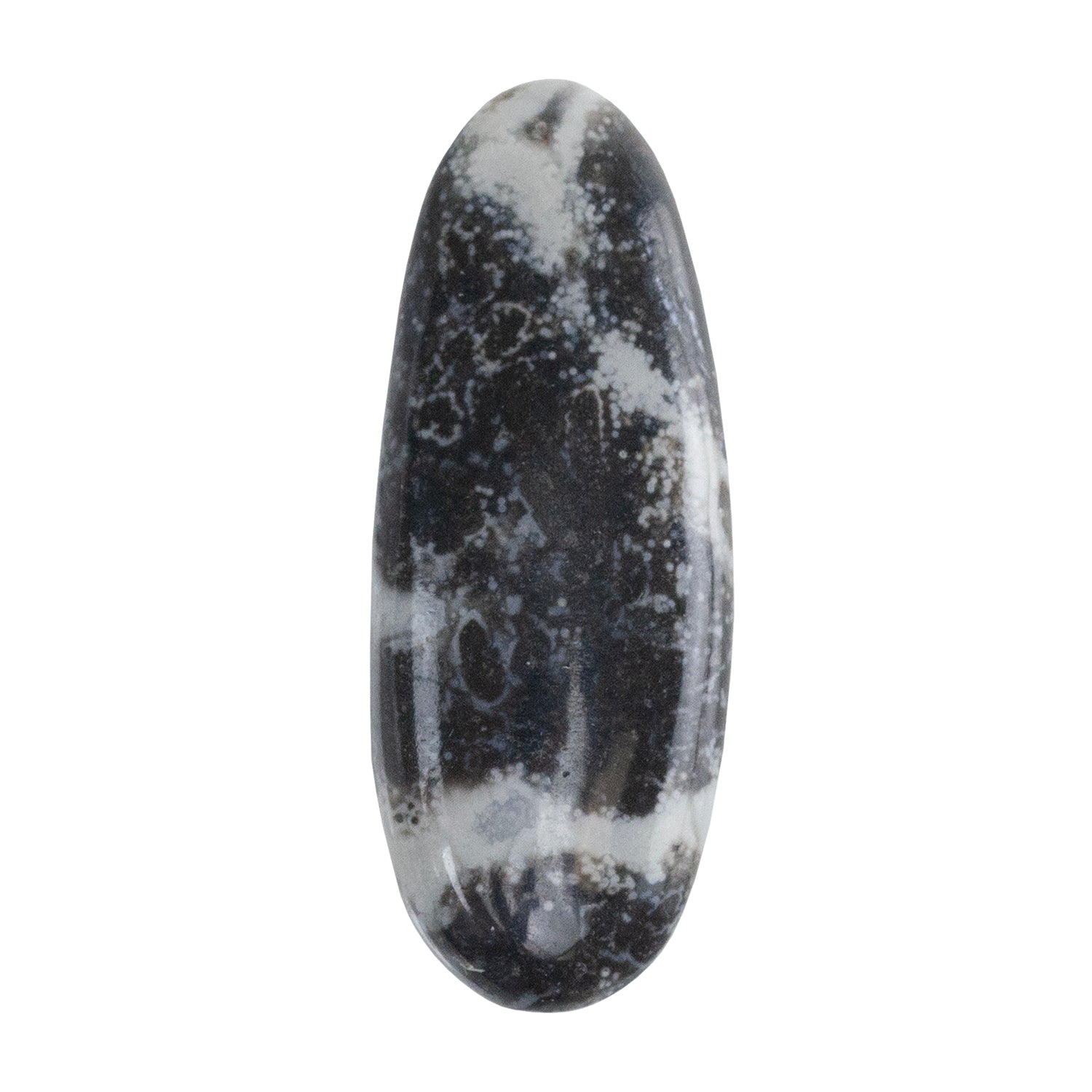 Dendritic Agate Gemstone - Freeform Cabochon 36mm x 14mm - Pkg/1