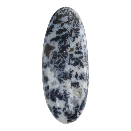 Dendritic Agate Gemstone - Freeform Cabochon 37mm x 15mm - Pkg/1