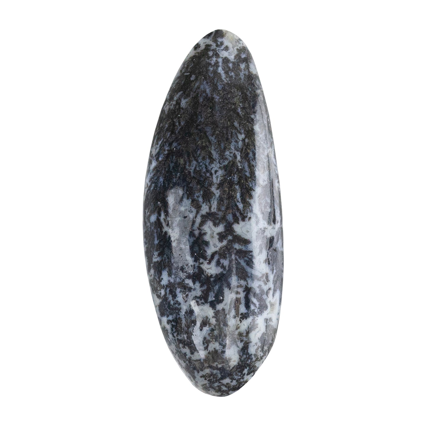 Dendritic Agate Gemstone - Freeform Cabochon 37mm x 13mm - Pkg/1