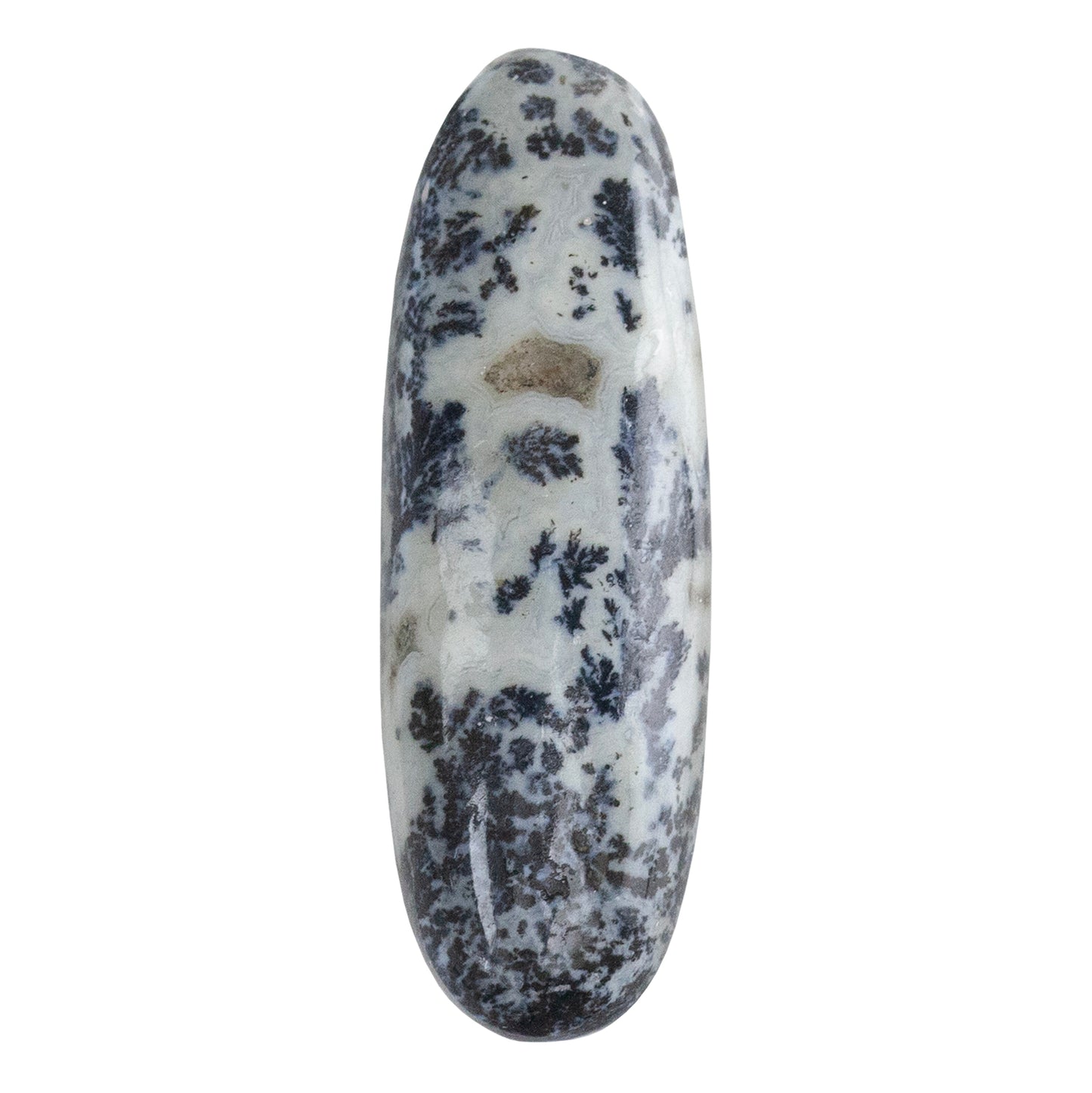 Dendritic Agate Gemstone - Freeform Cabochon 37mm x 12mm - Pkg/1