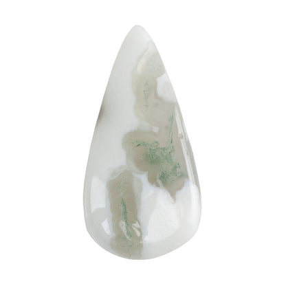 Moss Agate Gemstone - Freeform Cabochon 31mm x 15mm - Pkg/1
