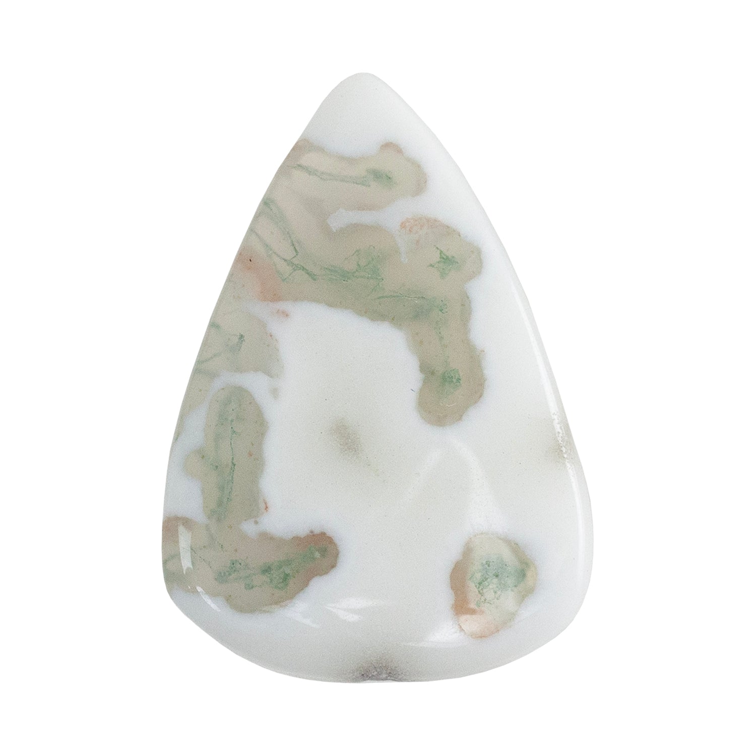 Moss Agate Gemstone - Freeform Cabochon 30mm x 21mm - Pkg/1