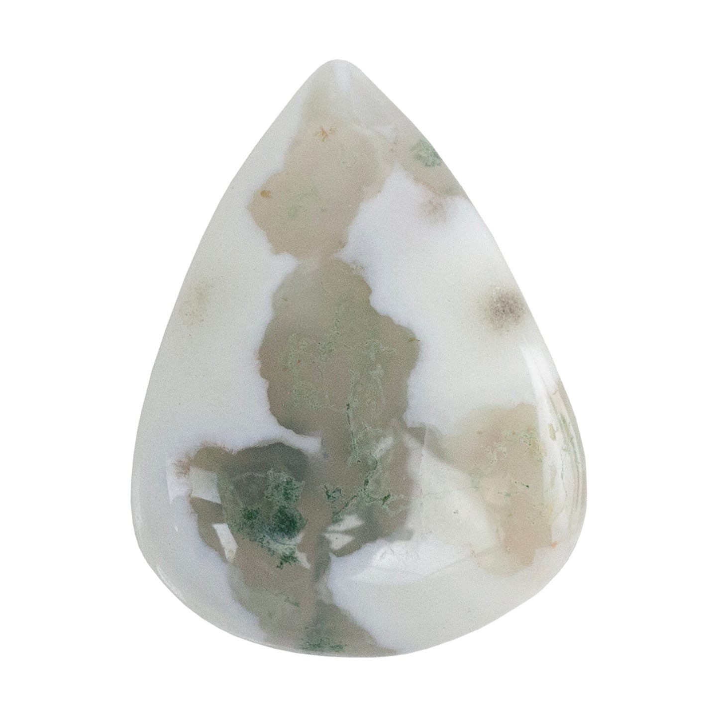 Moss Agate Gemstone - Freeform Cabochon 26mm x 20mm - Pkg/1