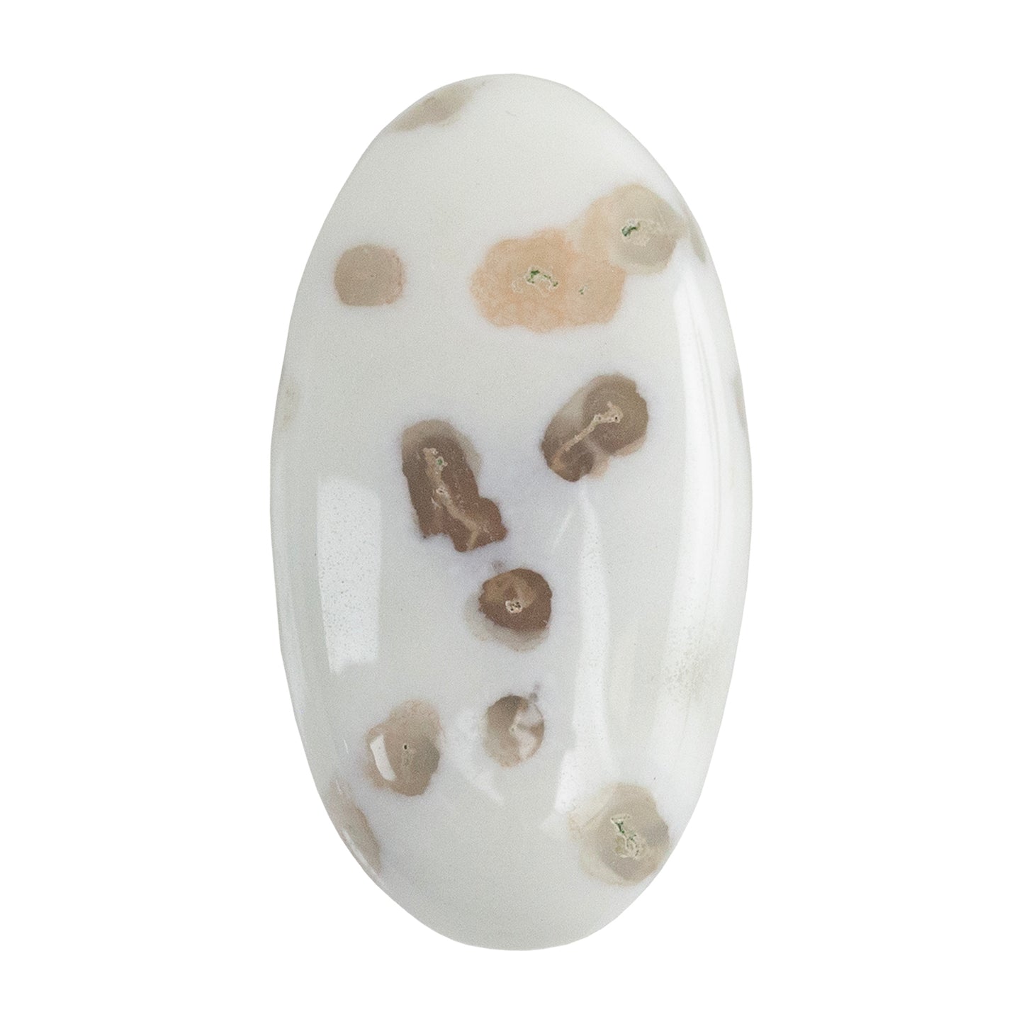 Moss Agate Gemstone - Oval Cabochon 32mm x 17mm - Pkg/1
