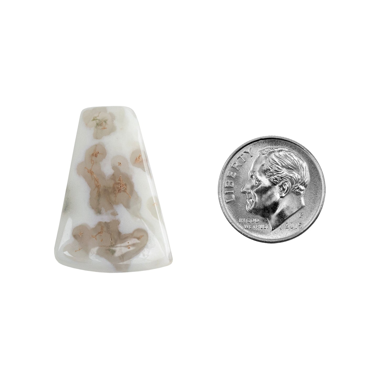 Moss Agate Gemstone - Frreform Cabochon 27mm x 19mm - Pkg/1