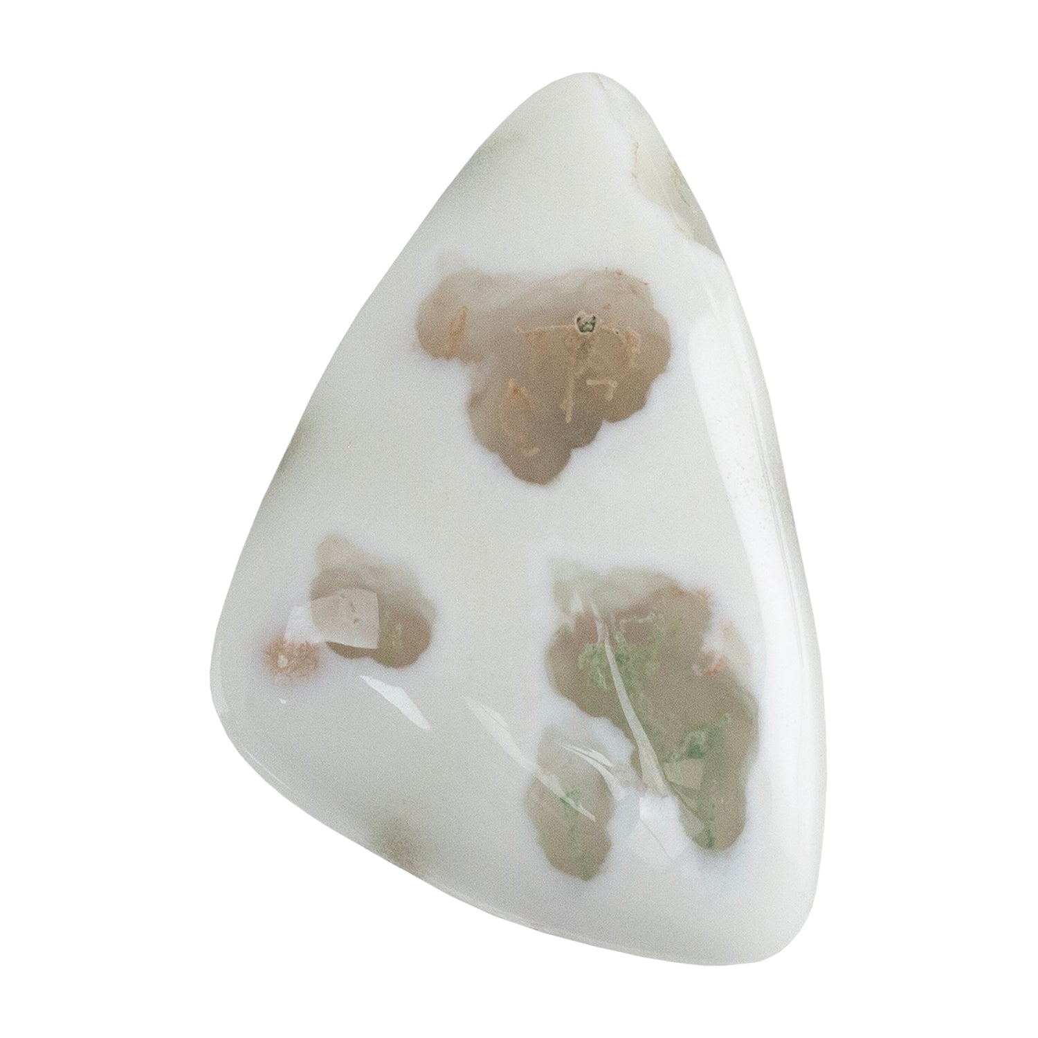 Moss Agate Gemstone - Freeform Cabochon 30mm x 20mm - Pkg/1