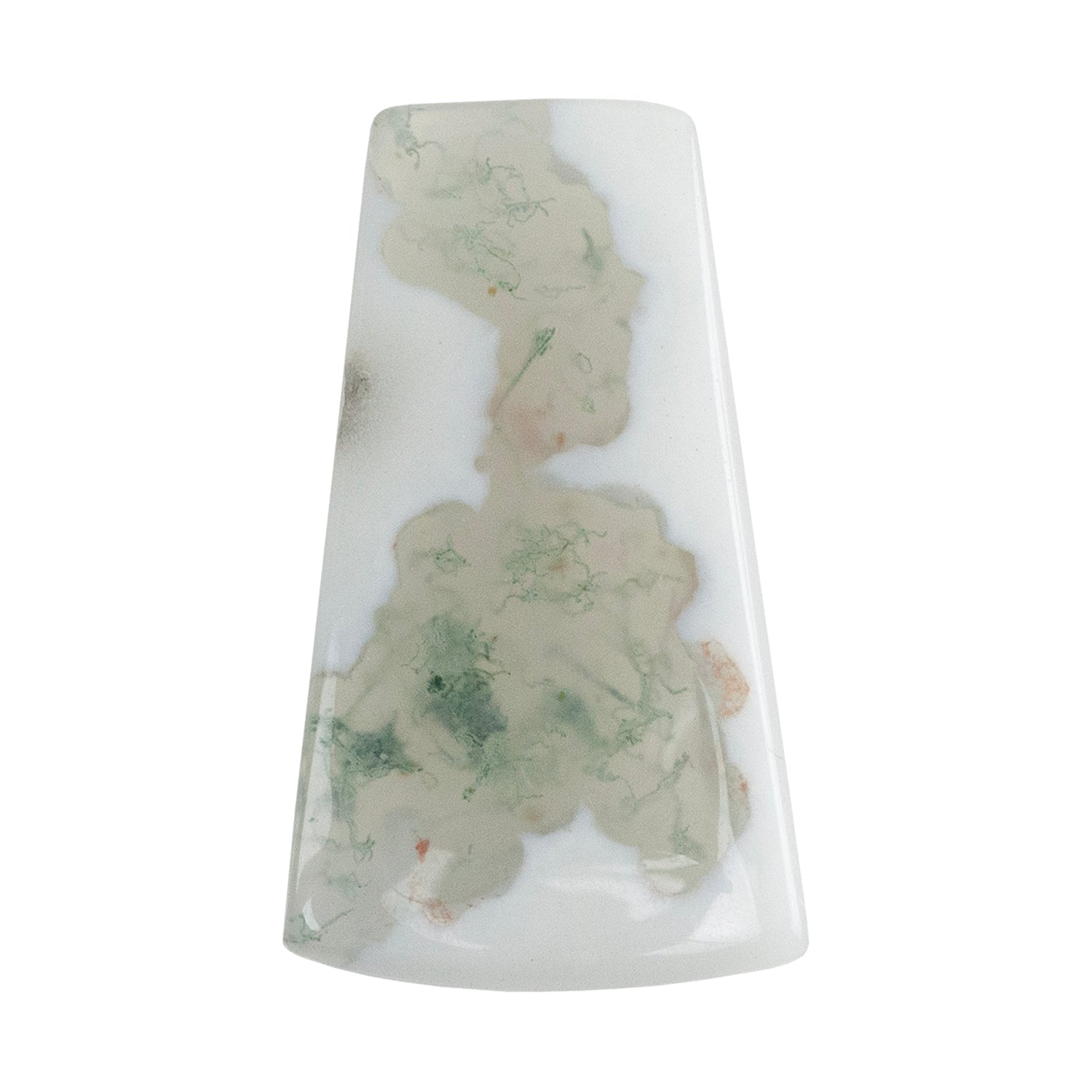 Moss Agate Gemstone - Freeform Cabochon 29mm x 17mm - Pkg/1