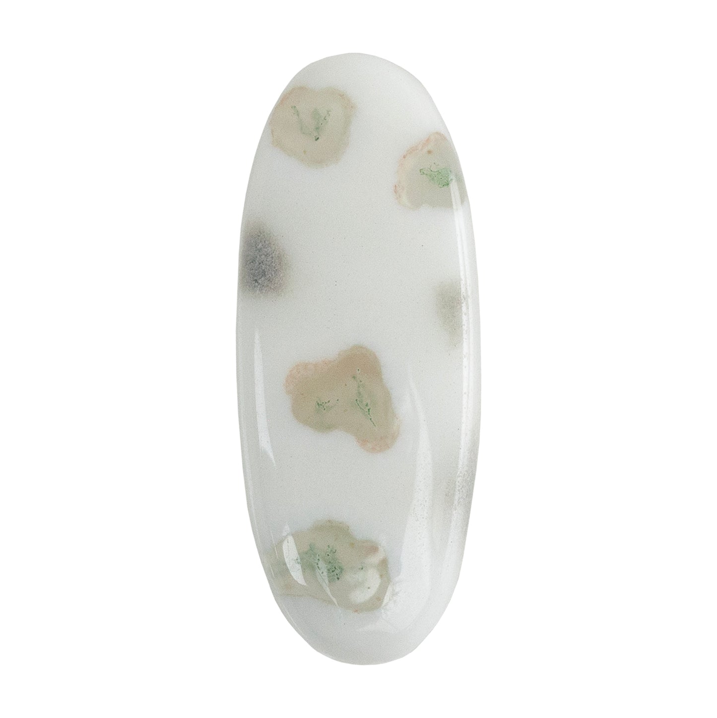 Moss Agate Gemstone - Freeform Cabochon 32mm x 12mm - Pkg/1