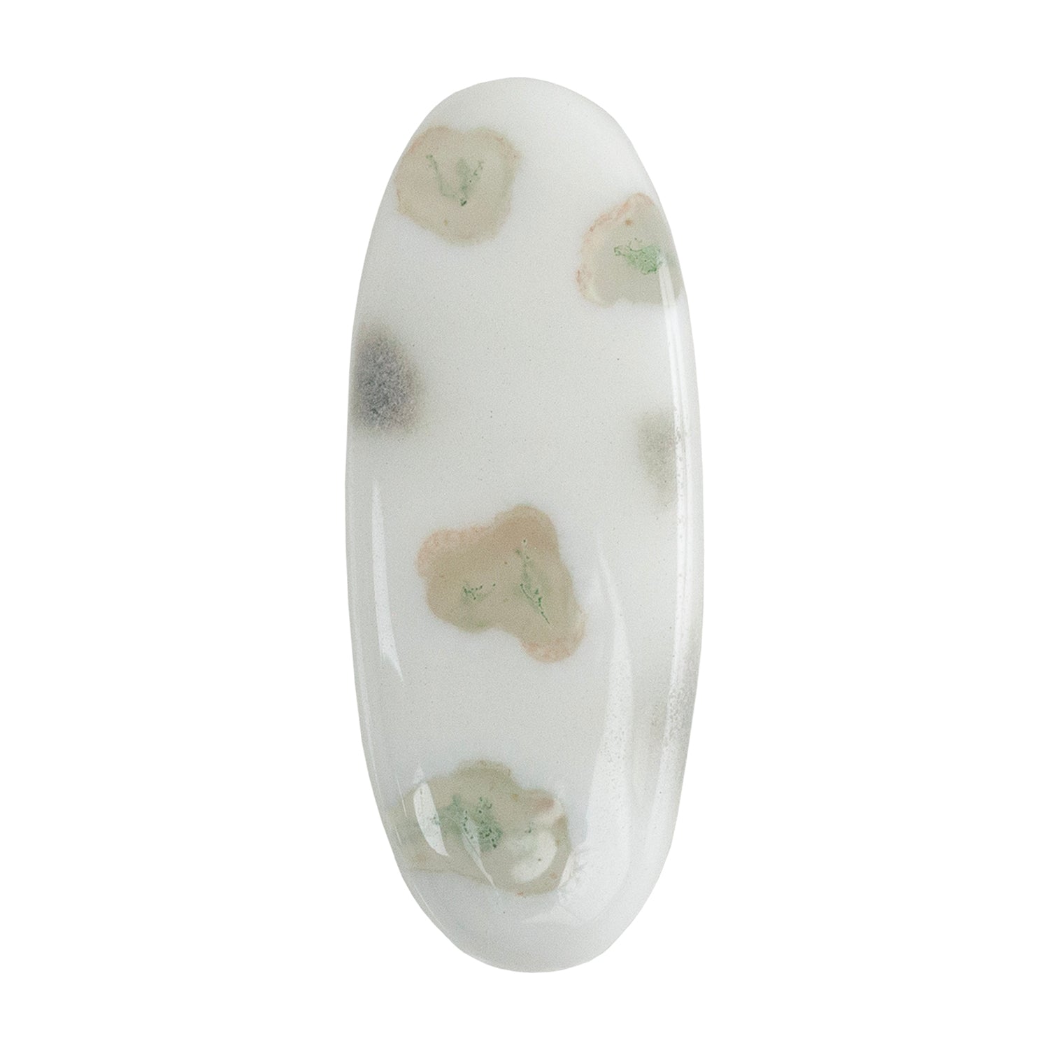Moss Agate Gemstone - Freeform Cabochon 32mm x 12mm - Pkg/1