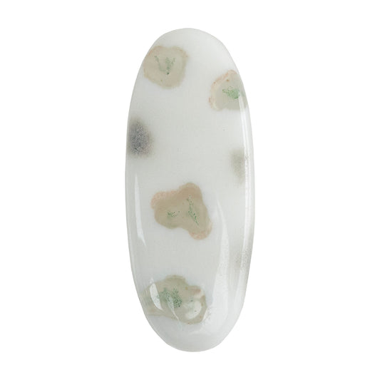 Moss Agate Gemstone - Freeform Cabochon 32mm x 12mm - Pkg/1