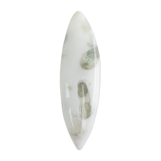 Moss Agate Gemstone - Freeform Cabochon 40mm x 11mm - Pkg/1