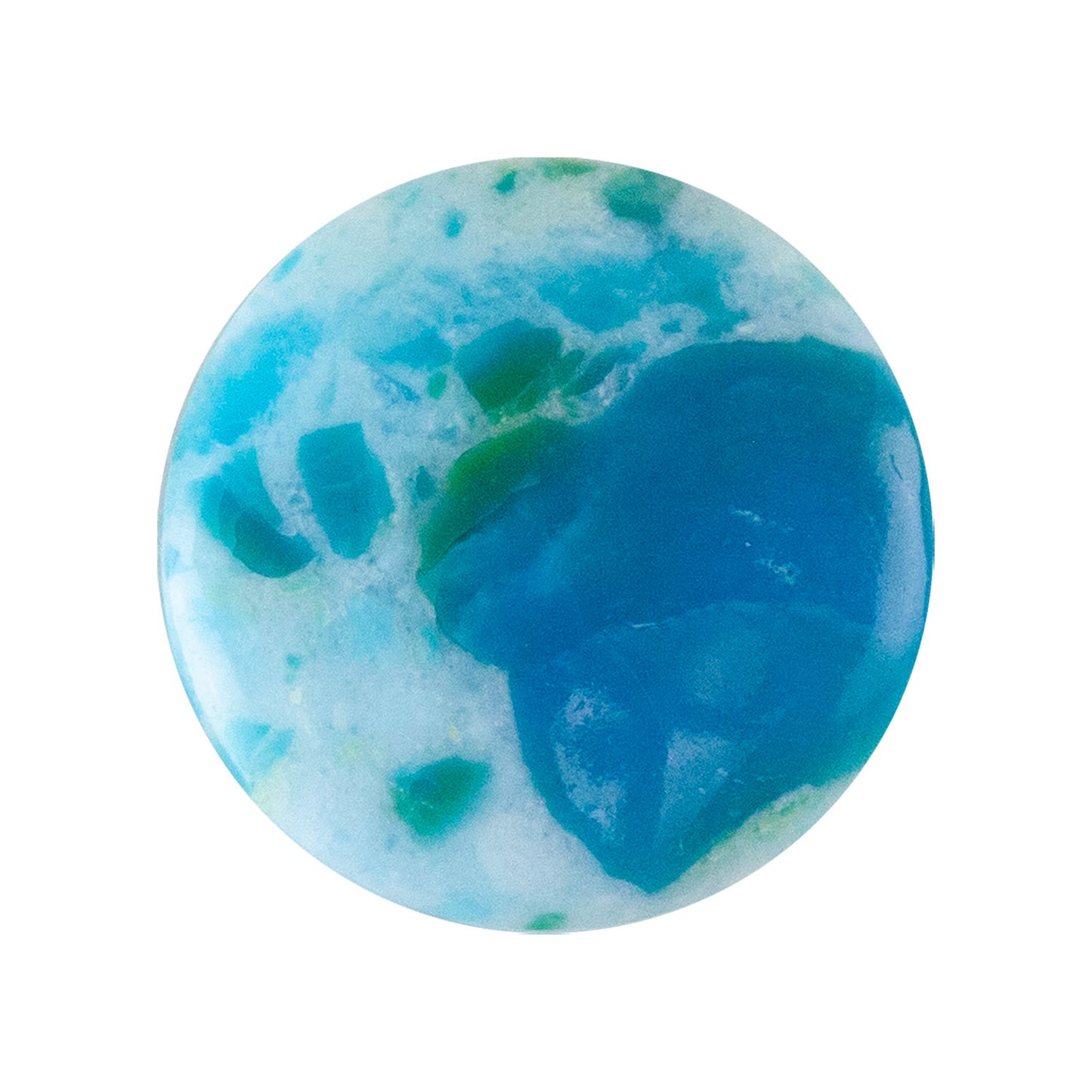 Peruvian Blue Opal Gemstone - Round Cabochon 14mm Pkg/1