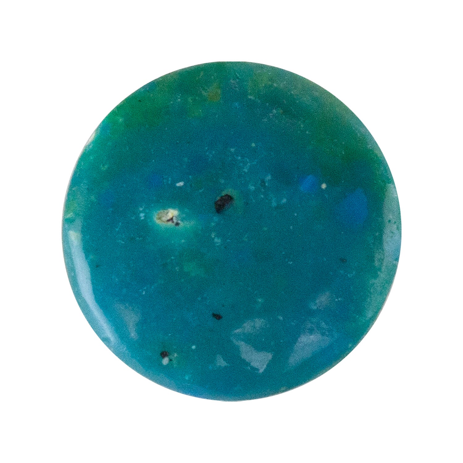 Peruvian Blue Opal Gemstone - Round Cabochon 14mm Pkg/1