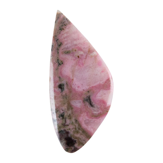 Rhodonite Gemstone - Freeform Cabochon 27mm x 62mm - Pkg/1