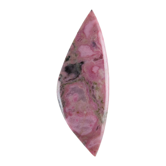 Rhodonite Gemstone - Freeform Cabochon 27mm x 77mm - Pkg/1