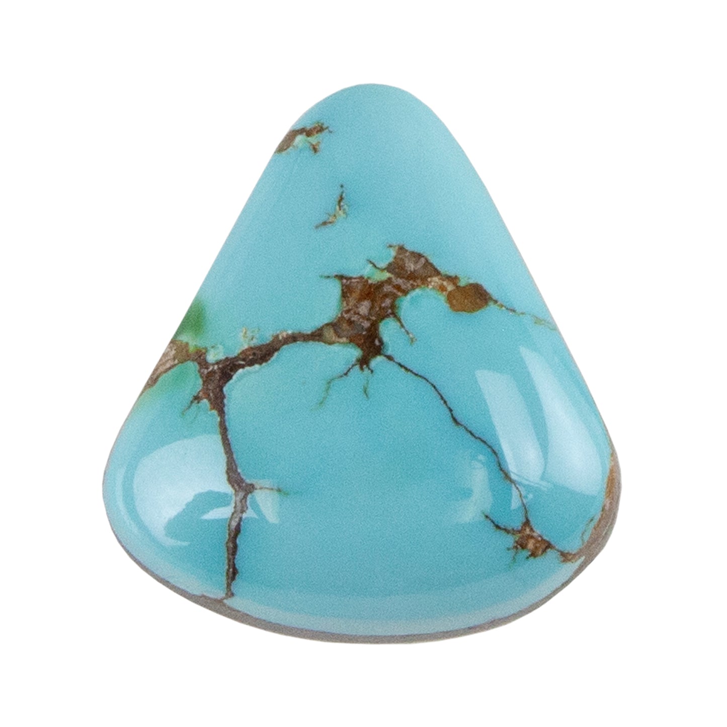 Royston Turquoise Gemstone - Freeform Cabochon 20mm x 19mm - Pkg/1