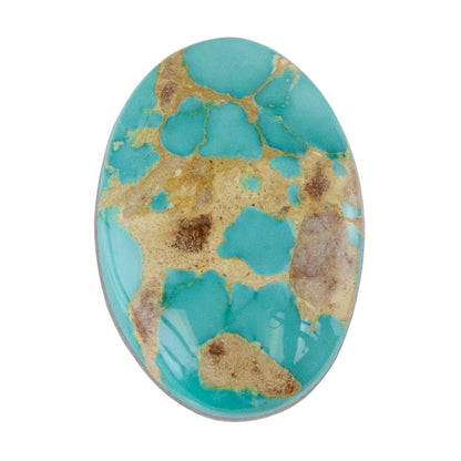 Royston Turquoise Gemstone - Oval Cabochon 26mm x 18mm - Pkg/1