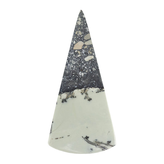 Brecciated Jasper Gemstone - Cabochon Freeform 35mm x 16mm Pkg/1