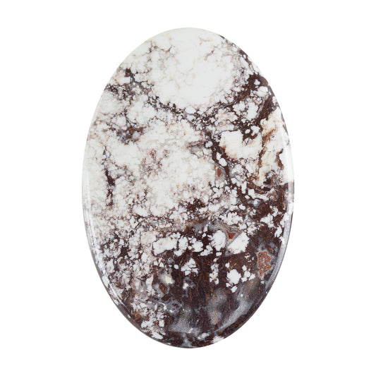 White Buffalo Gemstone - Oval Cabochon 44mm x 29mm Pkg/1