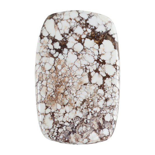 White Buffalo Gemstone - Freeform Cabochon 43mm x 27mm Pkg/1