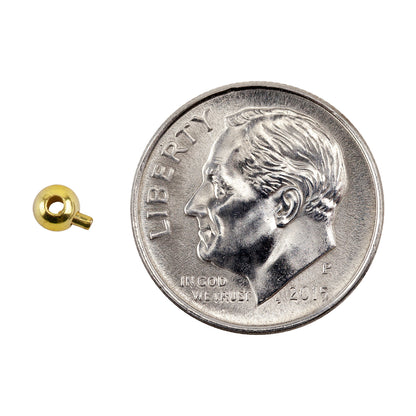 Magical Crimp Loks - Gold Plate .02mm  with dime
