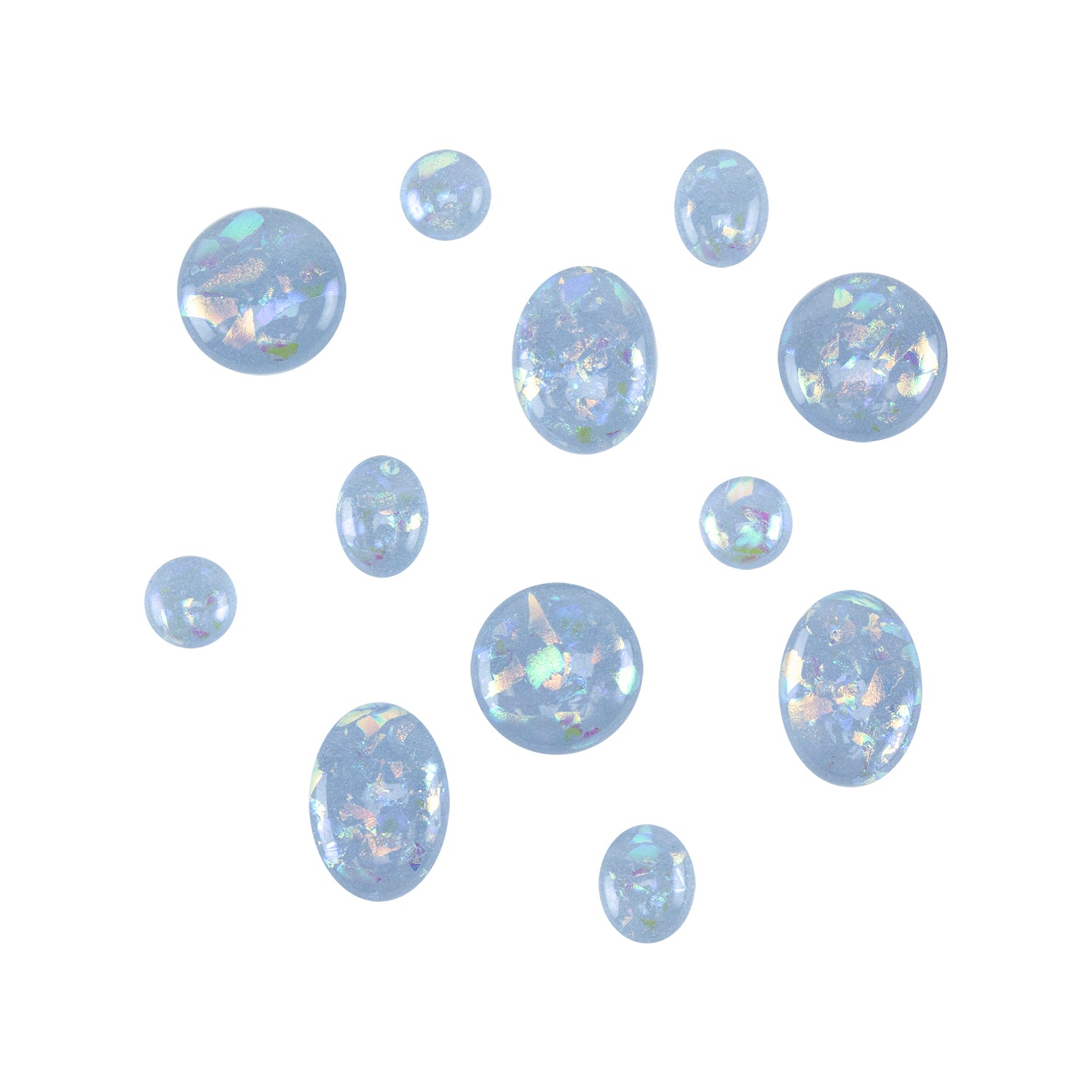 Dichroic Cabochons - Neo Lavender