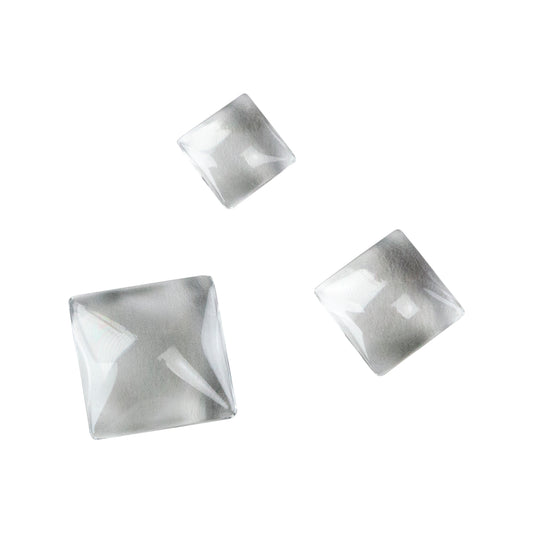Clear Glass Cabochon - Square