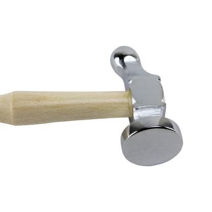 Chasing Hammer German Style

Use the large face to strike small tools and peen end for texturing or making rivets.

This top quality hammer should be in every metal clay toolbox. Case hardened stainless steel head and ergonomically designed for perfect striking. A very comfortable and easy to use hammer. Head weighs 3oz with a 25mm face.