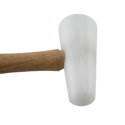Hammer - Nylon Domed

Use for metal forming. Use with a wood stump or with forming blocks to dome or shape metal.

Form and shape metal without marring with this 2" domed face nylon hammer.