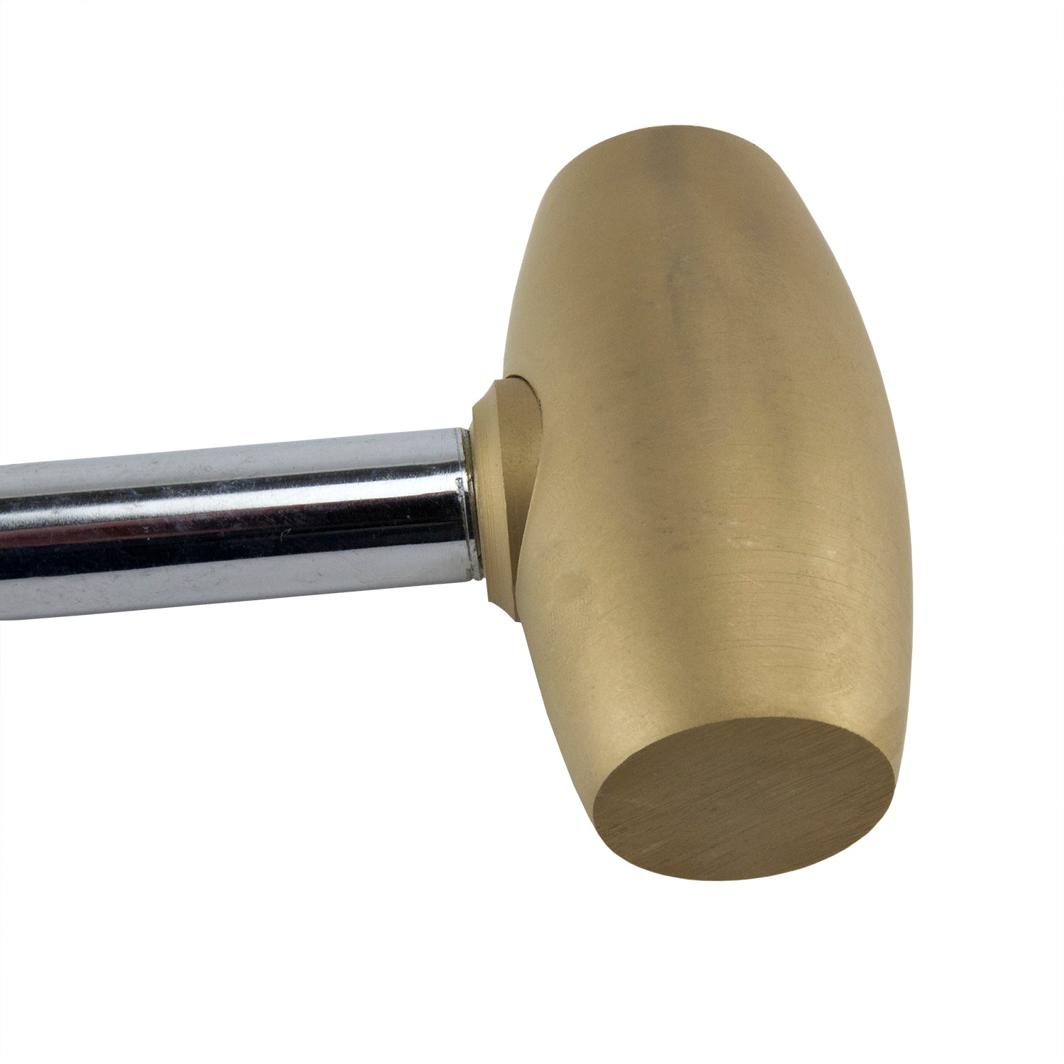 Hammer - Brass - 1 lb

Quality constructed 1 lb solid brass head hammer is perfect for hammering ferrous or non-ferrous metals and is excellent for stamping and dapping. Smooth brass head is secured on metal handle with comfortable grips.