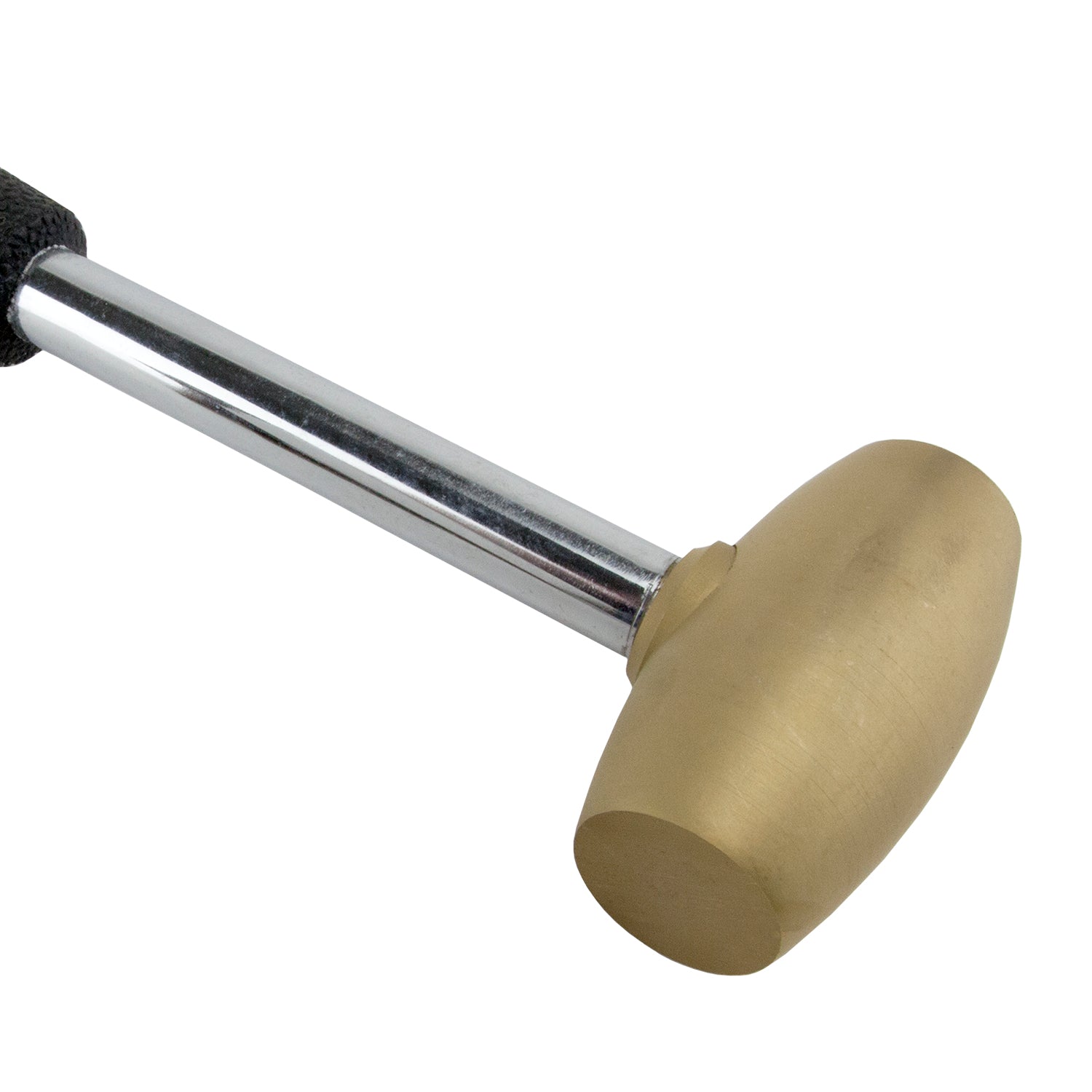 Hammer - Brass - 1 lb

Quality constructed 1 lb solid brass head hammer is perfect for hammering ferrous or non-ferrous metals and is excellent for stamping and dapping. Smooth brass head is secured on metal handle with comfortable grips.