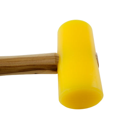 Mallet - Plastic - Weighted 9 oz

Use to minimize distortion to a struct surface. Weighted head provides more force to each blow.

This plastic head mallet is made of a non-porous material that will not mar and is easily cleaned. Excellent for applications with precious metal where marring is a problem. This seasoned hardwood handle gives the user a sure grip.