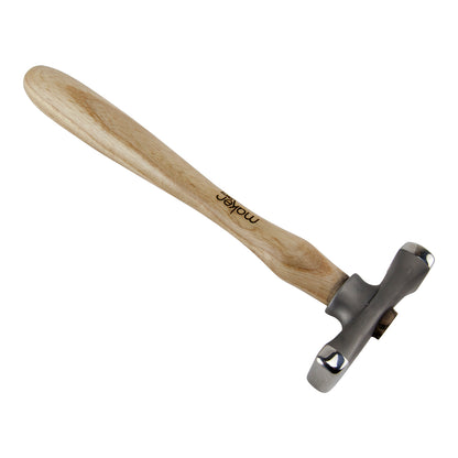 Fretz - Maker Wide Raising Hammer

The Maker Wide Raising Hammer is useful for raising small vessels or bowls from flat stock. It is also a forging hammer used to draw out wire or thin sheet metal. It creates seamless forms with no thinning—perfect for hammering concave curves.
Each hammer in the Maker line is made with a signature 420 stainless steel and have polished faces ready for use. The handles are North American ash with the logo on the handle.