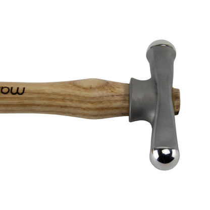 Fretz - Maker Large Embossing Hammer&nbsp;

The Maker Large Embossing Hammer textures metal with two ball shaped ends of different sizes. The textures can be varied by changing the force of the blow. The hammer is also used to emboss or sink shapes into cavities or a sand bag.


Each hammer in the Maker line is made with a signature 420 stainless steel and have polished faces ready for use. The handles are North American ash with the logo on the handle.