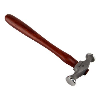 Planishing Hammer


Fretz Planishing Hammer

The Planishing Hammer is for smoothing metal. The round side is used if the metal has previous raising hammer marks and these need to be smoothed out. The flat side will refine the hammer marks from the rounded side of the Planishing Hammer to a nearly smooth finish. Made of 420 stainless steel and Padauk wood.
