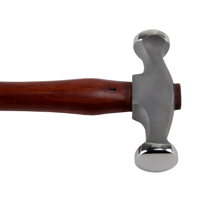 Planishing Hammer


Fretz Planishing Hammer

The Planishing Hammer is for smoothing metal. The round side is used if the metal has previous raising hammer marks and these need to be smoothed out. The flat side will refine the hammer marks from the rounded side of the Planishing Hammer to a nearly smooth finish. Made of 420 stainless steel and Padauk wood.
