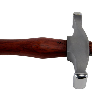 Fretz Wide Raising Hammer&nbsp;

The Wide Raising Hammer can be used to raise sheet metal into a bowl against a wooden stake or a metal T-stake. Is is also useful for raising in cylinders to form a concave shape. This hammer also makes it possible to planish subtle concave shapes. Made of 420 stainless steel and Padauk wood.