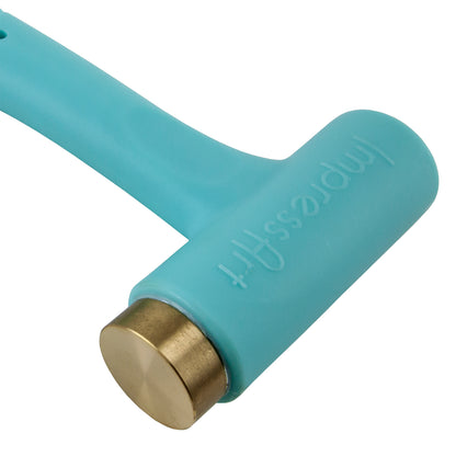 Hammer - ImpressArt Metal Stamping Hammer

1 pound brass hammer is designed specifically for design stamps (punches).


Ergo-Angle™ handle provides ideal positioning for clean, even impressions
One pound head provides optimal weight for deep impressions
Short handle design features multiple holding options for maximum control and comfort
Brass head provides a soft striking surface eliminating double impressions
Brass head is replaceable