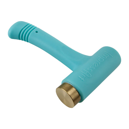 Hammer - ImpressArt Metal Stamping Hammer

1 pound brass hammer is designed specifically for design stamps (punches).


Ergo-Angle™ handle provides ideal positioning for clean, even impressions
One pound head provides optimal weight for deep impressions
Short handle design features multiple holding options for maximum control and comfort
Brass head provides a soft striking surface eliminating double impressions
Brass head is replaceable