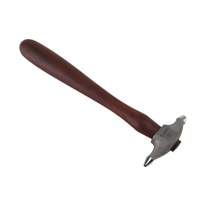 Texturing Hammer - Circle Imprints

This hammer makes a swirling texture by overlapping the blows. The more the surface is textured, the more dramatic the swirling effect. Made of 420 stainless steel and Padauk wood.