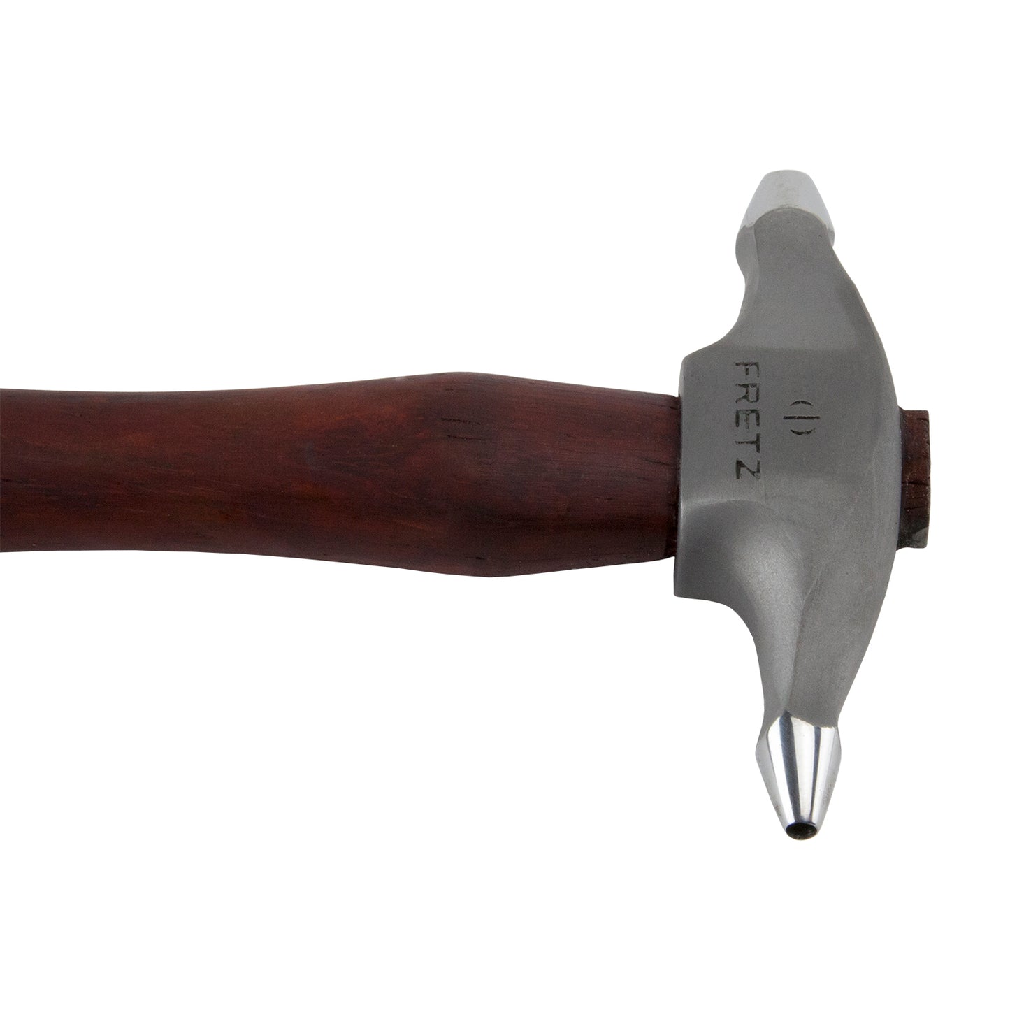 Texturing Hammer - Circle Imprints

This hammer makes a swirling texture by overlapping the blows. The more the surface is textured, the more dramatic the swirling effect. Made of 420 stainless steel and Padauk wood.