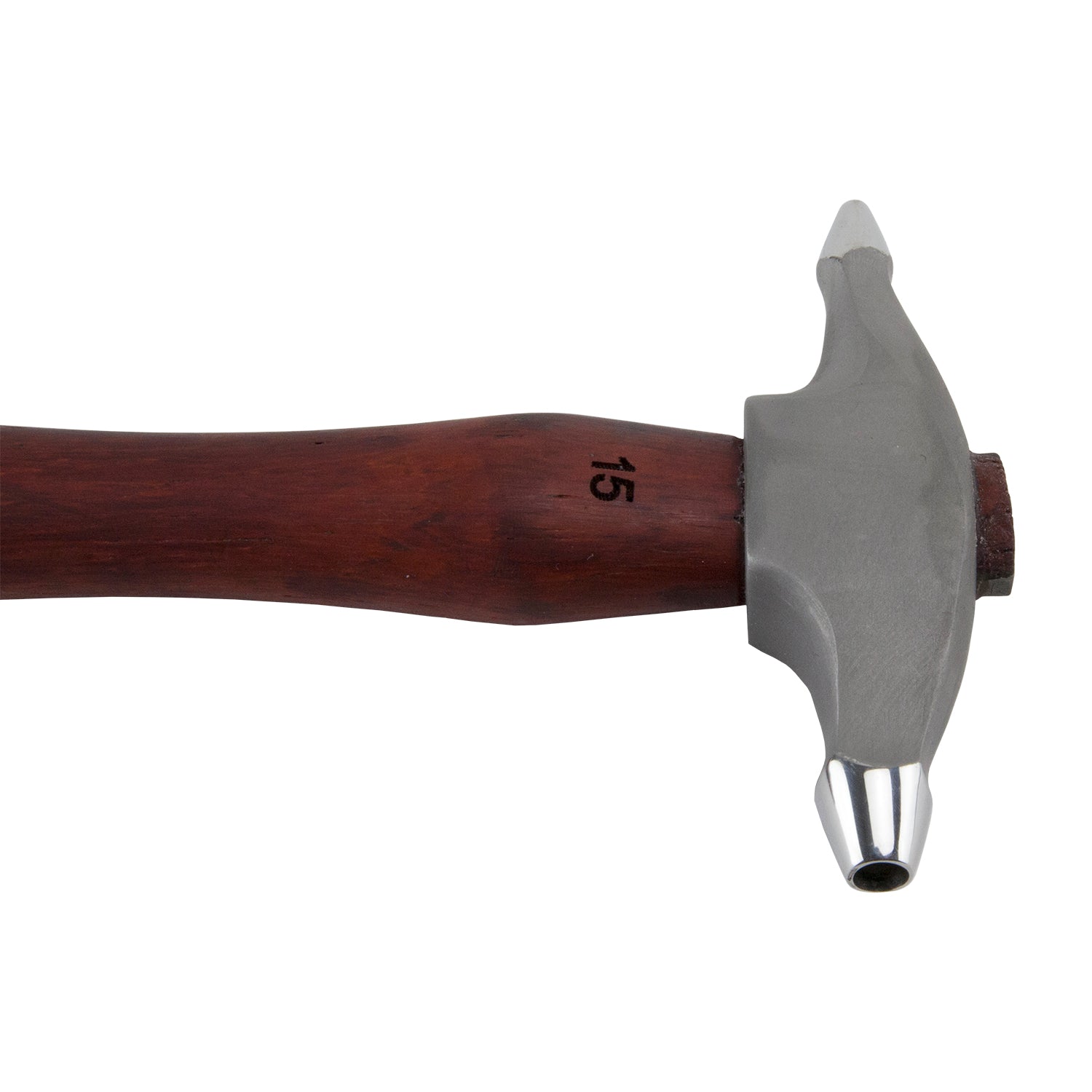 Texturing Hammer - Circle Imprints

This hammer makes a swirling texture by overlapping the blows. The more the surface is textured, the more dramatic the swirling effect. Made of 420 stainless steel and Padauk wood.