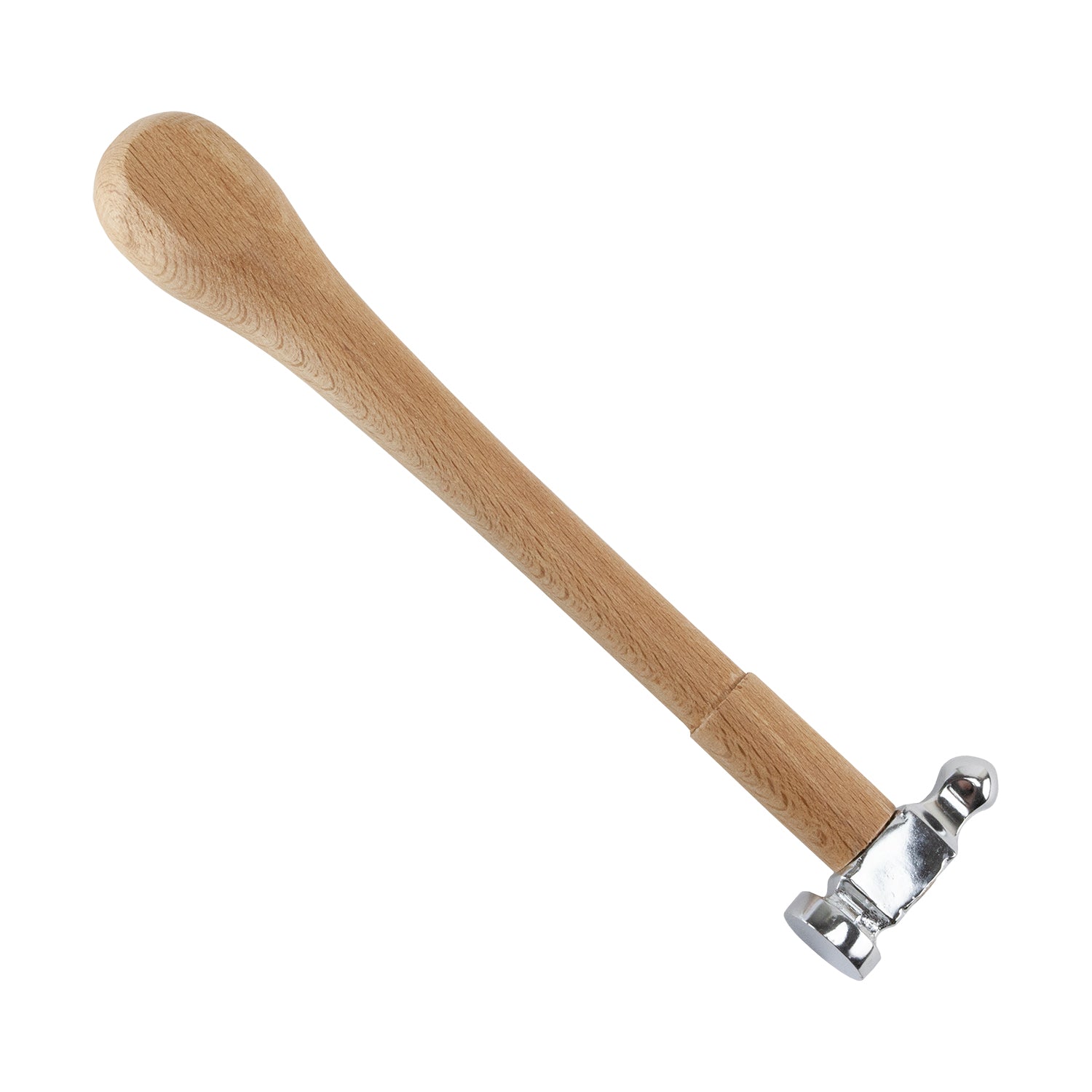 Chasing Hammer German Style

Use the large face to strike small tools and peen end for texturing or making rivets. This top quality hammer should be in every metal clay toolbox. Carbon steel head and ergonomically designed wood handle for perfect striking. A very comfortable and easy to use hammer. Head weighs 3oz with a 23mm face.