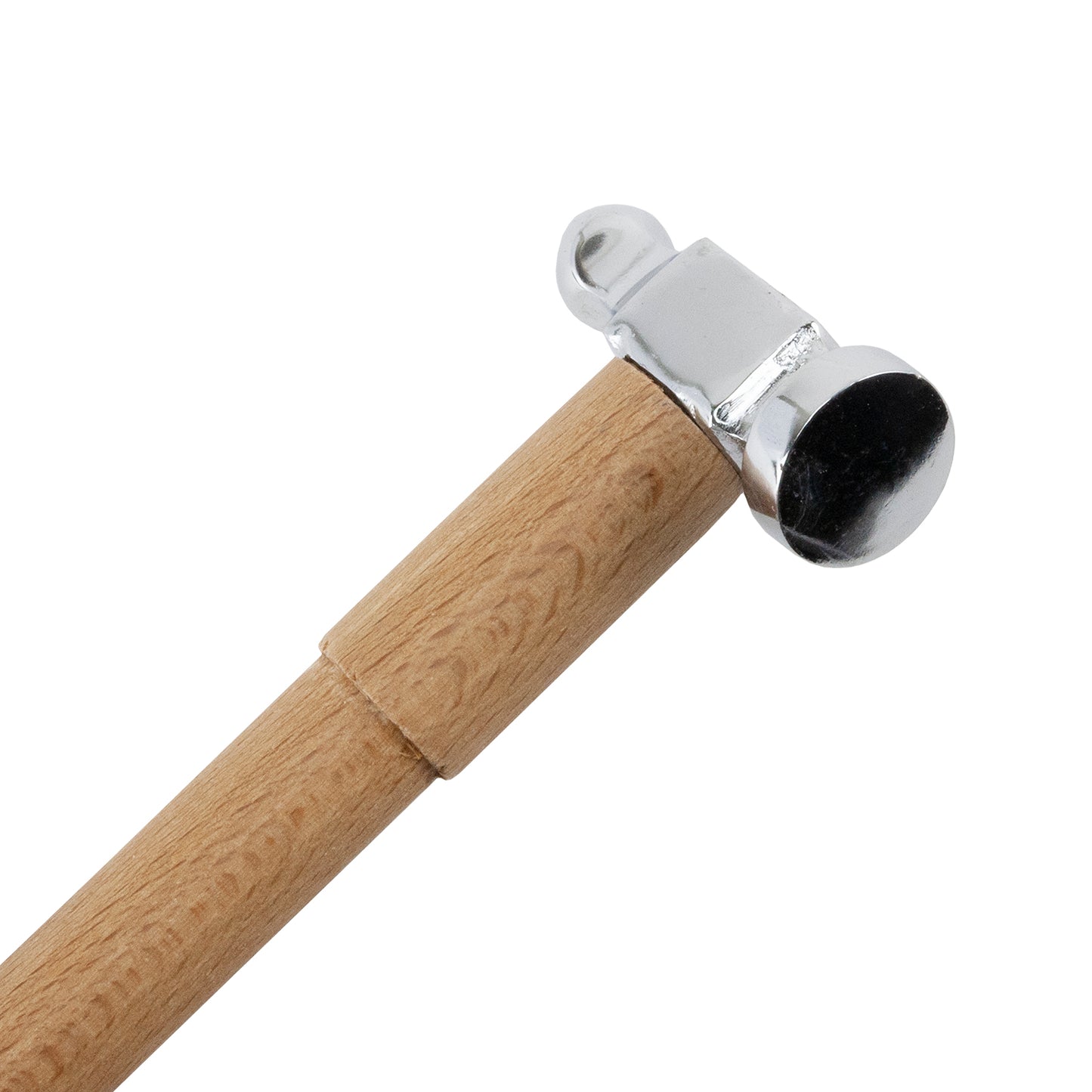 Chasing Hammer German Style

Use the large face to strike small tools and peen end for texturing or making rivets. This top quality hammer should be in every metal clay toolbox. Carbon steel head and ergonomically designed wood handle for perfect striking. A very comfortable and easy to use hammer. Head weighs 3oz with a 23mm face.