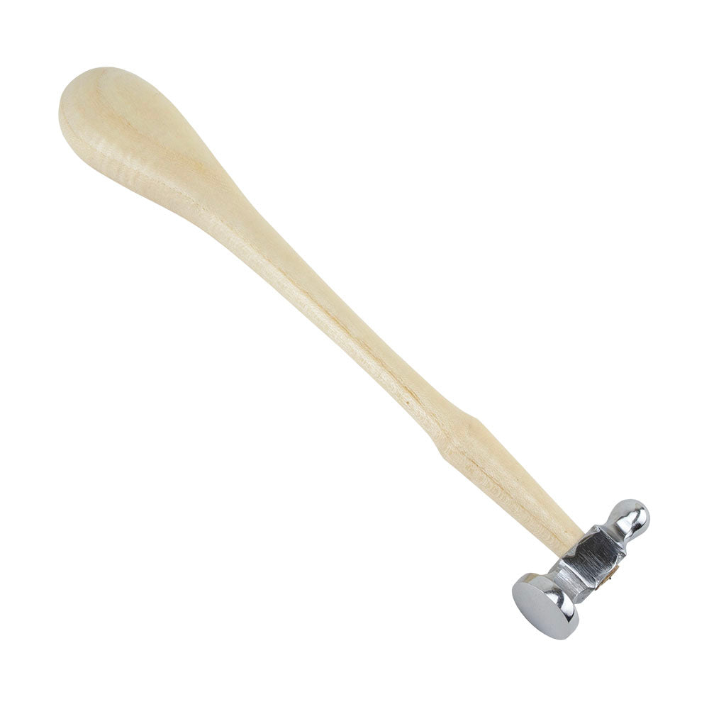 Steel Domed Chasing Hammer - Weighted 3 oz with wood handle