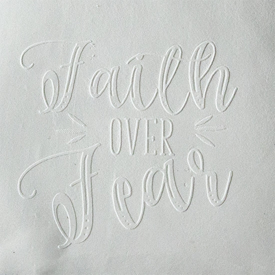 Jewelry Embossing Plate - Faith over Fear