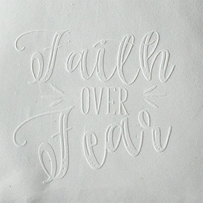 Jewelry Embossing Plate - Faith over Fear - Cool Tools