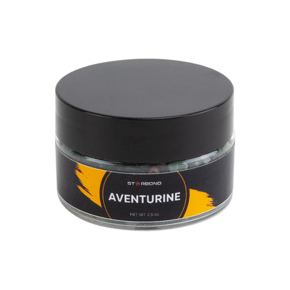 jar of Crushed Aventurine Gemstone - 2.5 oz