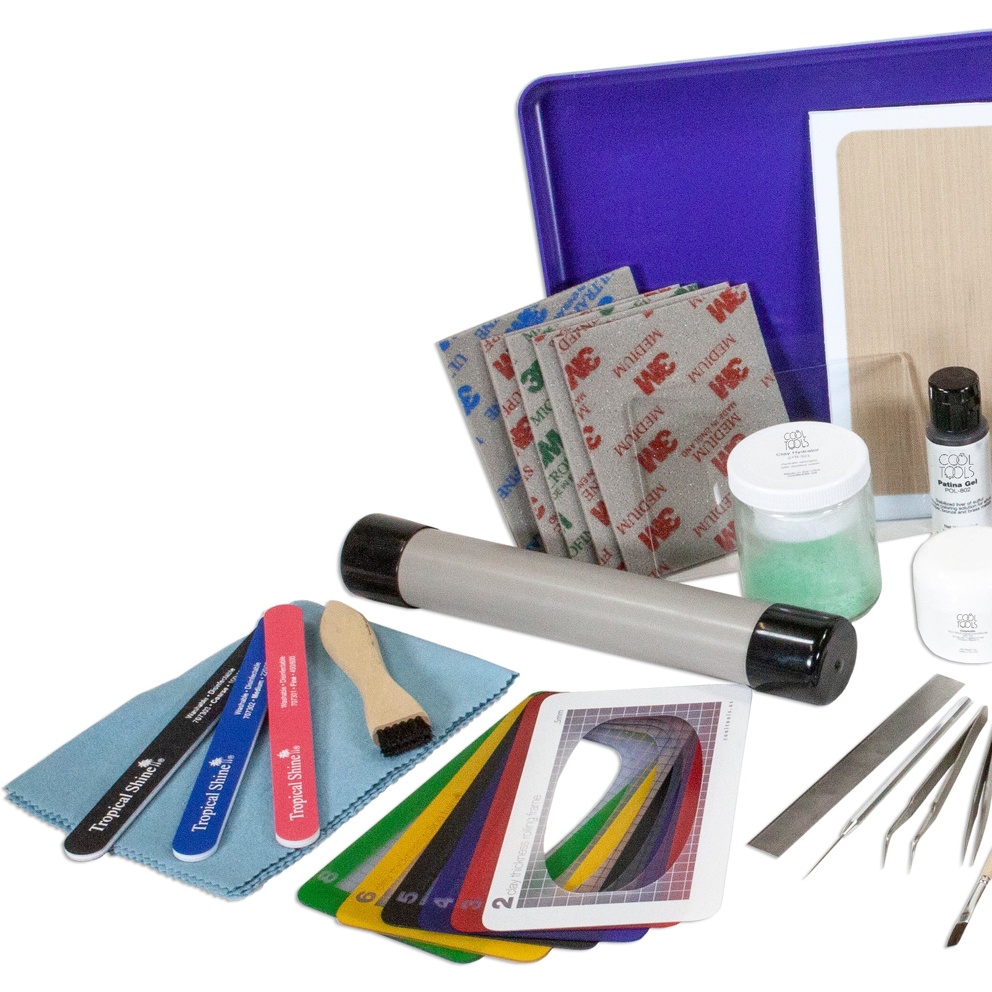 Deluxe Metal Clay Starter Tool Kit with UltraLite Studio Kiln Cool Tools