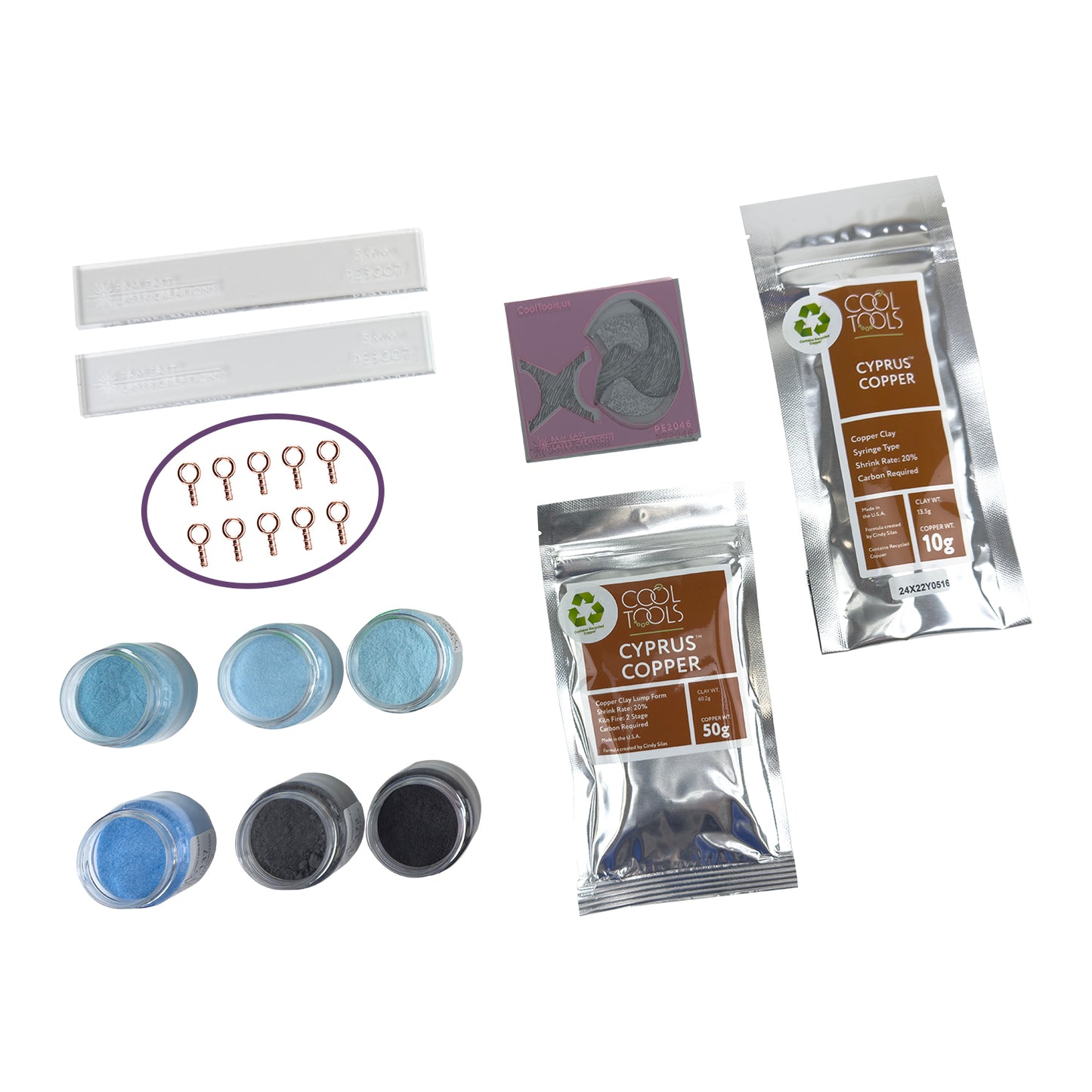 Craftcast Kit: Enameling on Copper Clay: A Quick and Easy Copper Project with Pam East